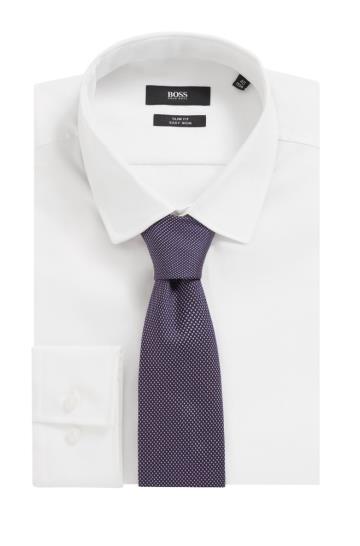Krawaty BOSS Italian Silk Ciemny Fioletowe Męskie (Pl00597)